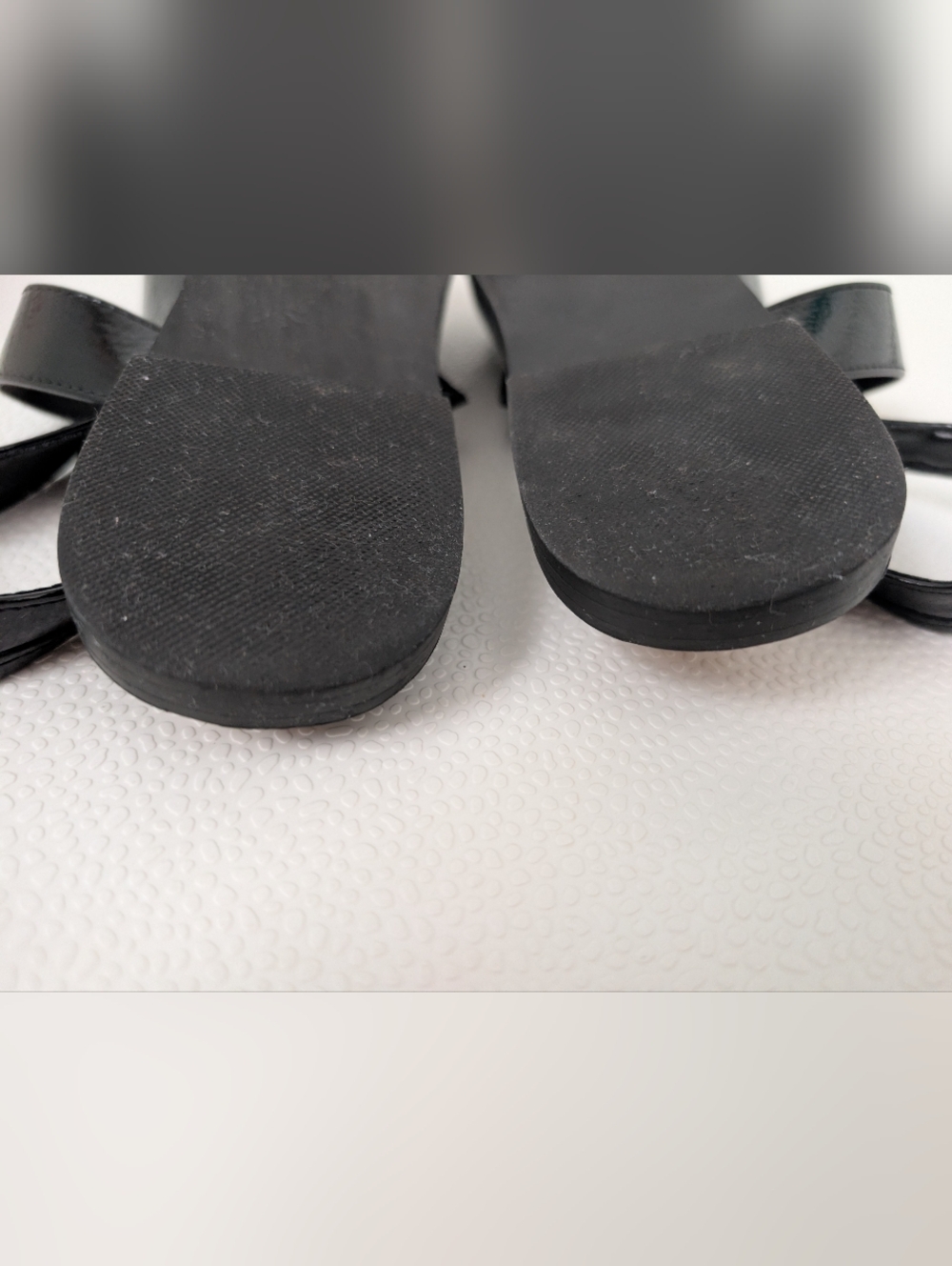 Madden Girl G-Velma Black Patent Pointed Toe Slingback Flats - Picture 7 of 10